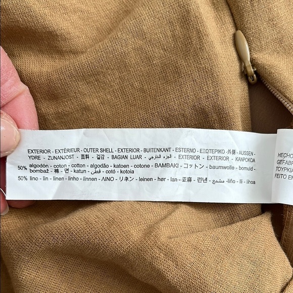 ZARA Beige Strappy Women's Crop Top, Size L - Picture 7 of 8